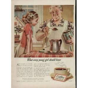 What every young girl should know  1940 Pan American Coffee 