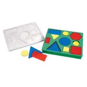  Learning Resources Giant Attribute Blocks in Sorting Tray 