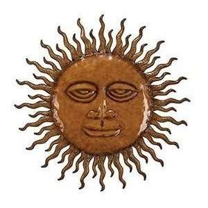 Benzara 63781 Sun God Spiral Rays Metal Wall Art Decor Sculpture 24 In 