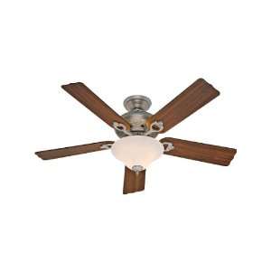Auberge 52 Ceiling Fan In Antique Pewter with Walnut/Chestnut Blades