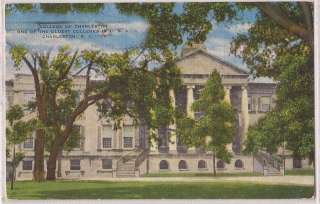 South Carolina Postcard College of Charleston Main Bldg 1951SC 