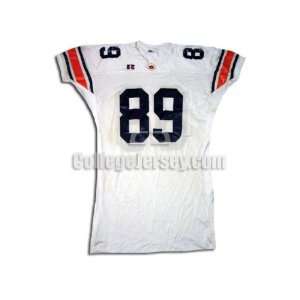  White No. 89 Game Used Auburn Russell Football Jersey 