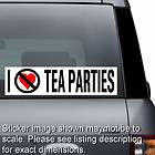 Hate Anti TEA PARTIES   Window Sticker Bumper