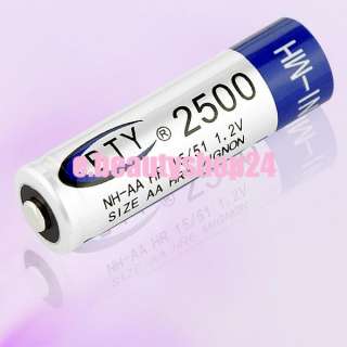 12 Pcs Rechargeable AA 2500mAh NIMH Battery Batteries  