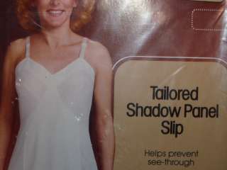 Vintage  Full TAILORED SHADOW PANEL Slip 32 Tricot  