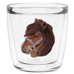 Horse (Brown) 12 oz Double Old Fashioned Insulated Beverage Tumbler 