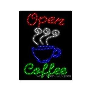  Coffee Shop Open LED Sign 26 x 20