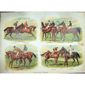  1886 CAPS JACKETS TURF HORSES WILLIAMS BARCLAY ALBANS 