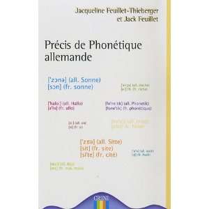   de phonétique allemande (9782916424033) Jacqueline Feuillet Books