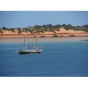  Boat Moored Offshore at Broome, Kimberley, Western Australia 
