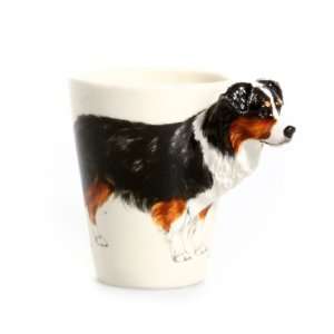  Australian Shepherd Dog 3D Ceramic Mug   Tricolor