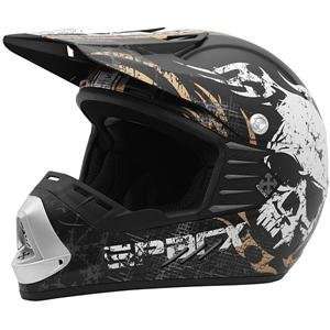  SparX D 07 Calavera Helmet   Large/Black/White Automotive