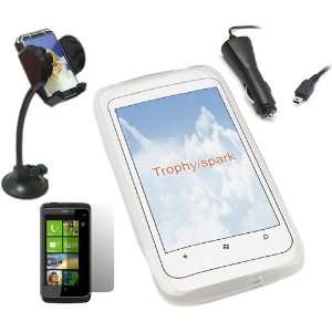   , In Car Suction Windscreen Holder For HTC Trophy 7 Electronics