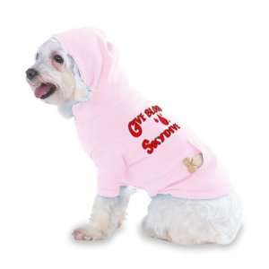 Give Blood Skydive Hooded (Hoody) T Shirt with pocket for your Dog or 