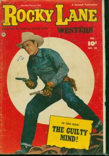 Fawcett Comic books,Rocky Lane #34 & Six Gun Heroes #13 photo covers 