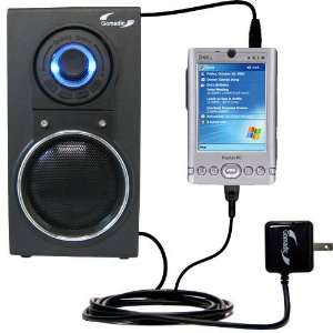   Audio Speaker with Dual charger also charges the Dell Axim x30