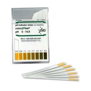  pH Test Strips   ColorpHast Range 5.0 to 10.0   100 Triple 