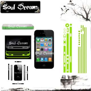 GREEN SIDE BUMPER INSULATION STICKER FOR APPLE IPHONE 4  