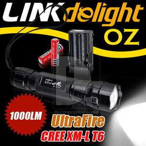UltraFire 1000 Lumens CREE XM L T6 LED Flashlight Torch WF 501B 