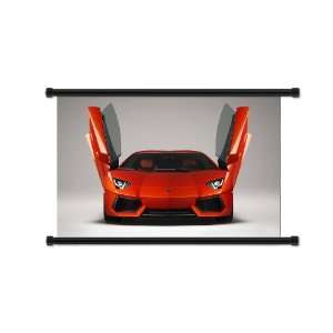  Lamborghini Aventador Exotic Sports Car Fabric Wall Scroll 
