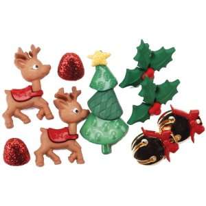 Jesse James Embellishments Holiday Reindeer Games (6 Pack)