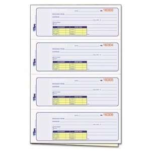  TOPS 46806   Money and Rent Receipt Books, 7 1/4 x 2 3/4 
