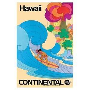   Hawaii Surfer 12 inch by 18 inch Sue Cowing
