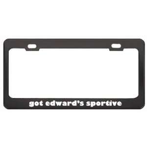 Got EdwardS Sportive Lemur? Animals Pets Black Metal License Plate 