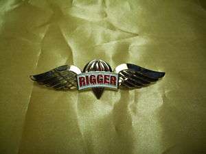 ROC Taiwan Army Airborne Parachute RIGGER wing pin  