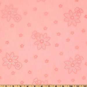 56 Wide Cotton Blend Shirting Stardust Floral Pink Fabric By The 