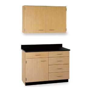   Drawer, Three Door Wall and Base Cabinet Set 36W