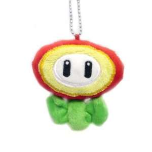  Mario Bro 3inch Plush Keychain   Fire Flower Toys 