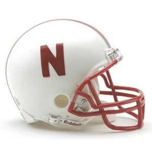  Nebraska Huskers Replica Mini Helmet w/ Z2B Mask Sports 
