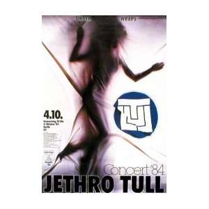  JETHRO TULL Under Wraps Concert 1984 Music Poster