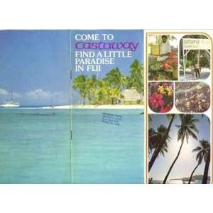  FIJI Cruise Map & Castaway Brochure 1970s Everything 