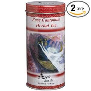 Linde Lane Angels Chari Tea, Rose Camomile Herbal Tea, 25 Count Tea 