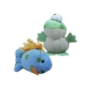   Multi Pet Look Whos Talking For Cats Plush Frog 1.25in