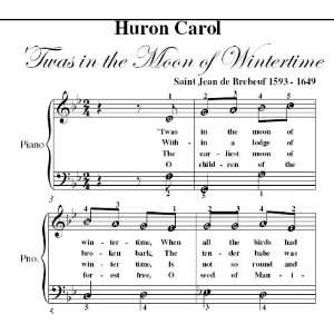  Huron Carol Easy Piano Sheet Music Christmas Carol Books