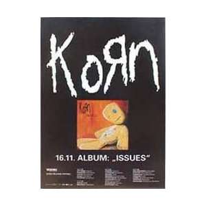   Rock Posters Korn   Issues German Tour 99   84x59cm