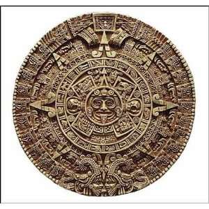 Aztec Solar Calendar Wall Relief   Small 