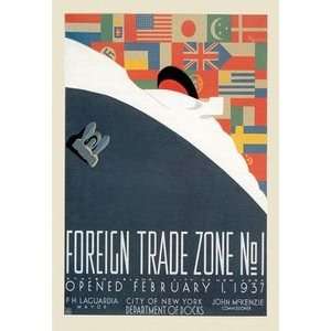 Foreign Trade Zone No. 1 NY City Department of Docks   12x18 Gallery 