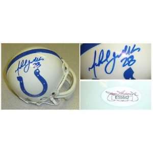  Signed Marshall Faulk Mini Helmet   Indy Colts JSA COA 