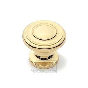  Classic brass captiva 1 (25mm) knob in polished brass 