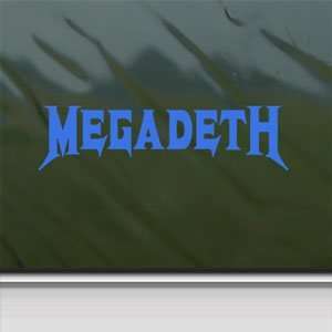  Megadeth Blue Decal Metal Rock Band Truck Window Blue 