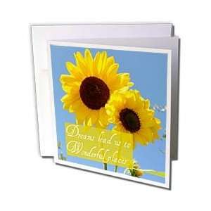  Flowers   Dreams Lead Us Sunflowers and Sky Inspirational Quotes 