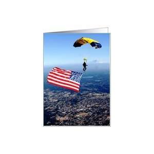  Flag Day   SEAL Parachute Flag Seattle Card Health 