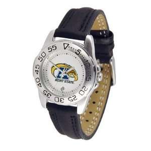  Kent Golden Flashes Suntime Ladies Sports Watch w/ Leather Band 