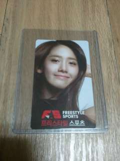 SNSD GIRLS GENERATION FREE STYLE YOONA PHOTO CARD ( TYPE A )  