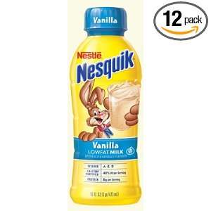 Nestle Nesquik Ready To Drink Vanilla Milk, 1% Milkfat, Shelf Stable 