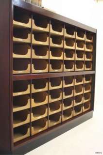   48 Drawer Mahogany & Oak Haberdashery / Shop Fitting / Cabinet  